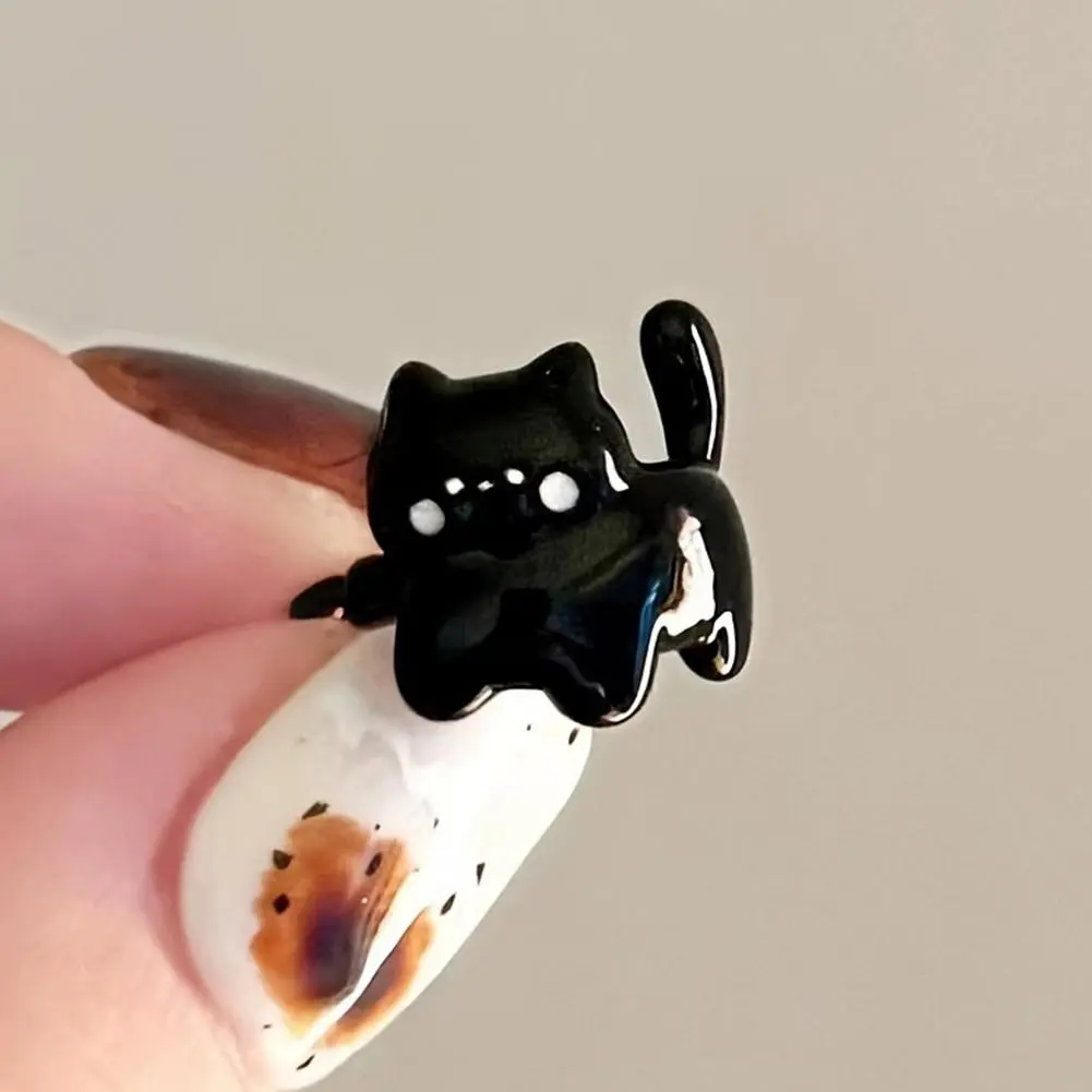 Cute Cartoon Cat U-shaped Clip On Earrings For Girls Fashion Cartilage Ear Cuff Fake Piercing Korean Earings Fashion Jewelr R4U1