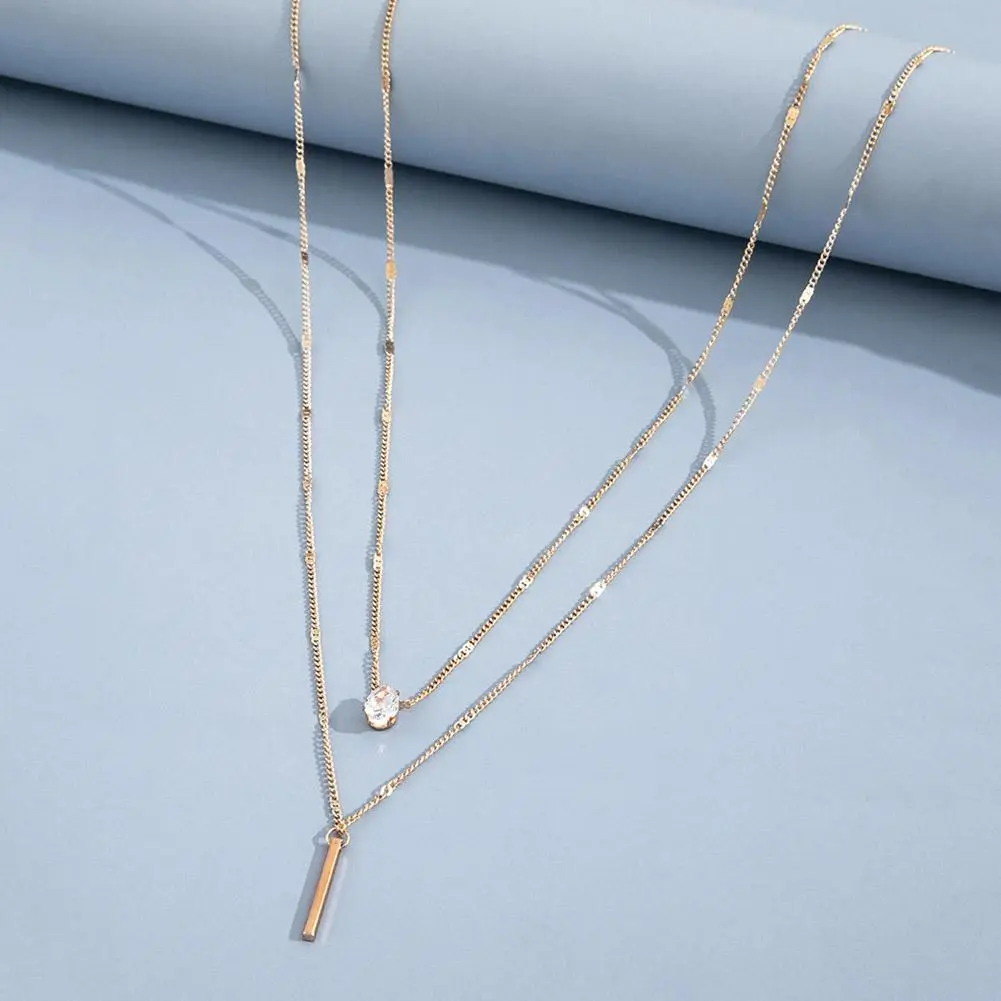 Vintage Double Round Charm Layered Necklace Women's Jewelry Layered Accessories for Girls Gifts Bohemian  Fashion Pendant 2025