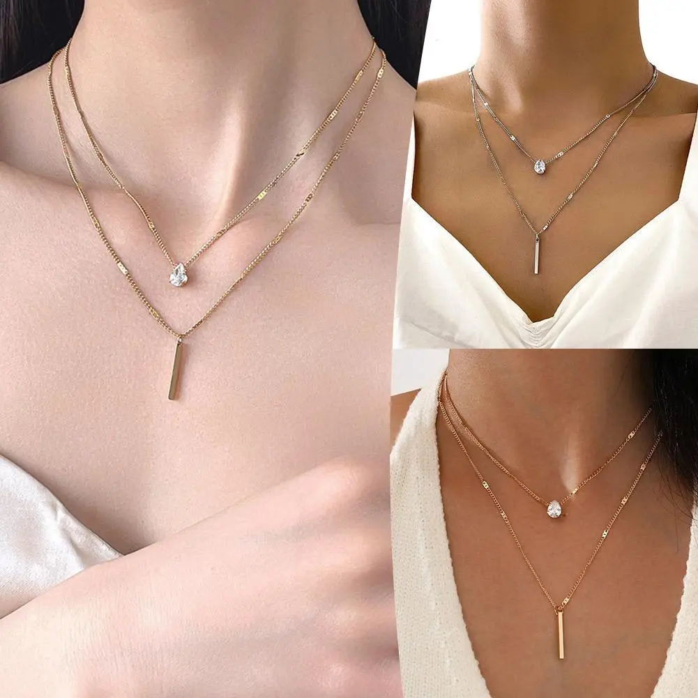Vintage Double Round Charm Layered Necklace Women's Jewelry Layered Accessories for Girls Gifts Bohemian  Fashion Pendant 2025