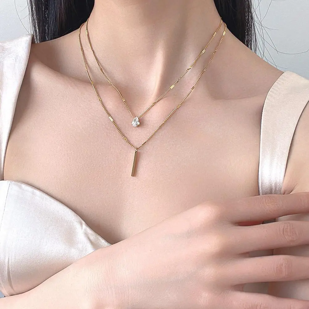 Vintage Double Round Charm Layered Necklace Women's Jewelry Layered Accessories for Girls Gifts Bohemian  Fashion Pendant 2025
