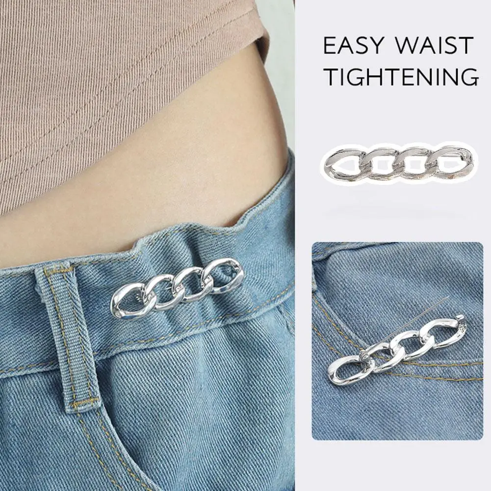 Waist Button Brooch Neckline Accessories Adjustable Fixing ACCESSORIES Skirt FASHION Pin Clothes Tightening Waist Button