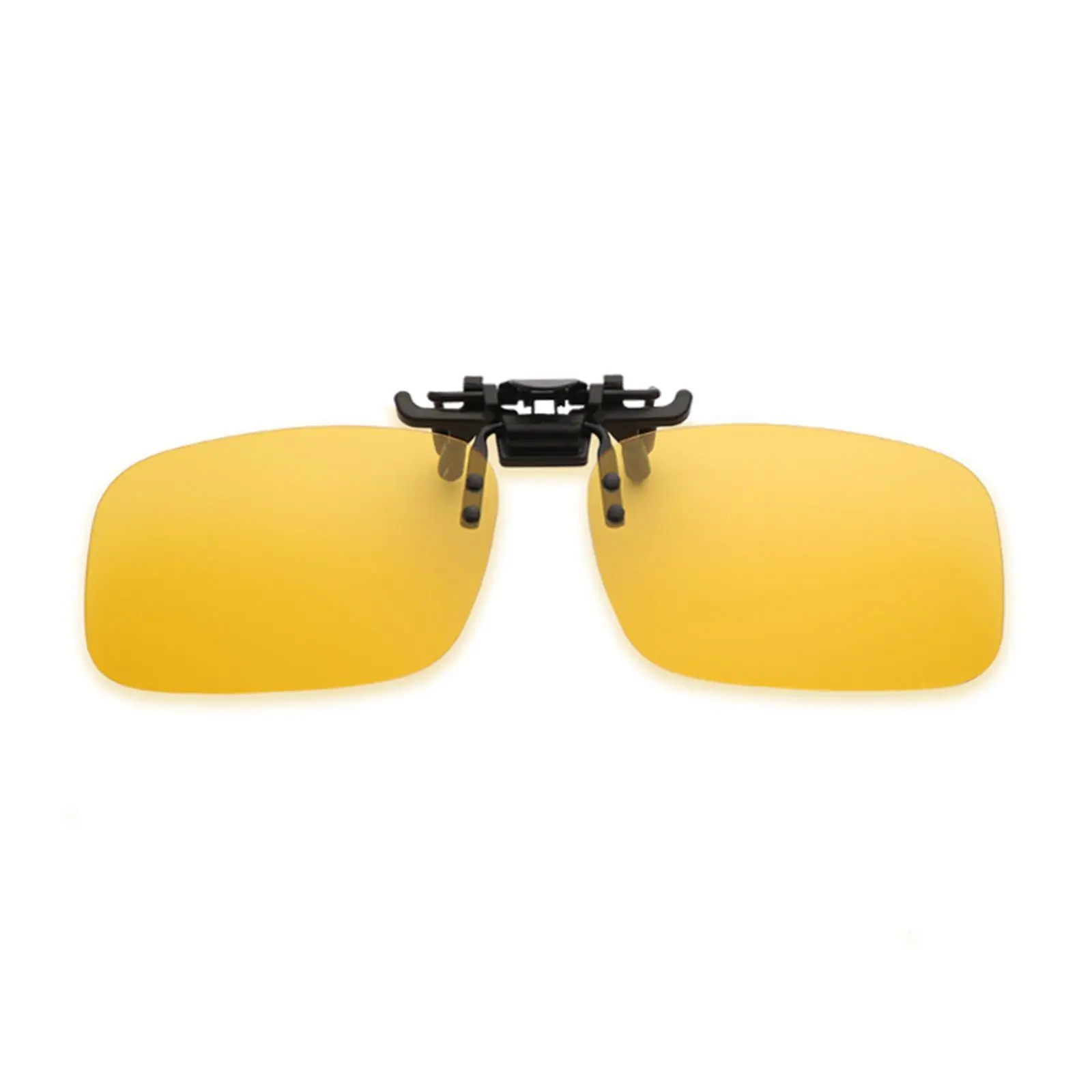 Grey Lenses Polarized Sunglasses Clip On Flip Up UV Fishing Vision Sun Shading Glasses Clipon 400 Clips Driving Night Eyegl V3M8
