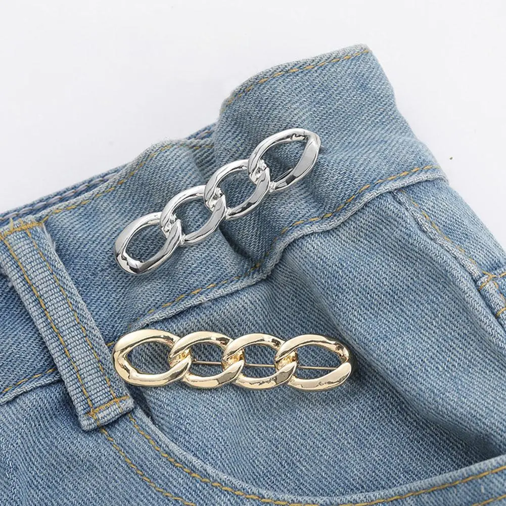 Waist Button Brooch Neckline Accessories Adjustable Fixing ACCESSORIES Skirt FASHION Pin Clothes Tightening Waist Button