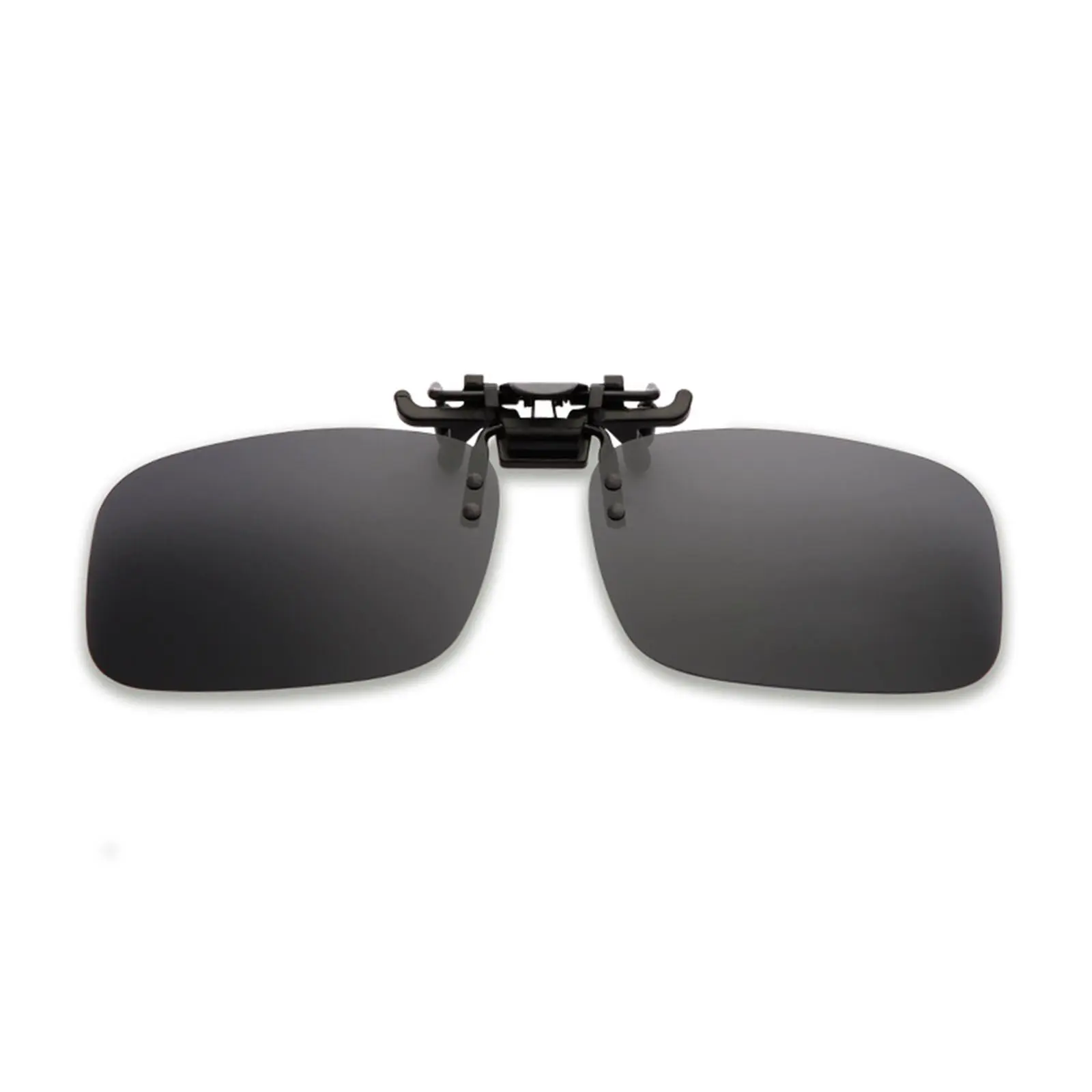 Grey Lenses Polarized Sunglasses Clip On Flip Up UV Fishing Vision Sun Shading Glasses Clipon 400 Clips Driving Night Eyegl V3M8