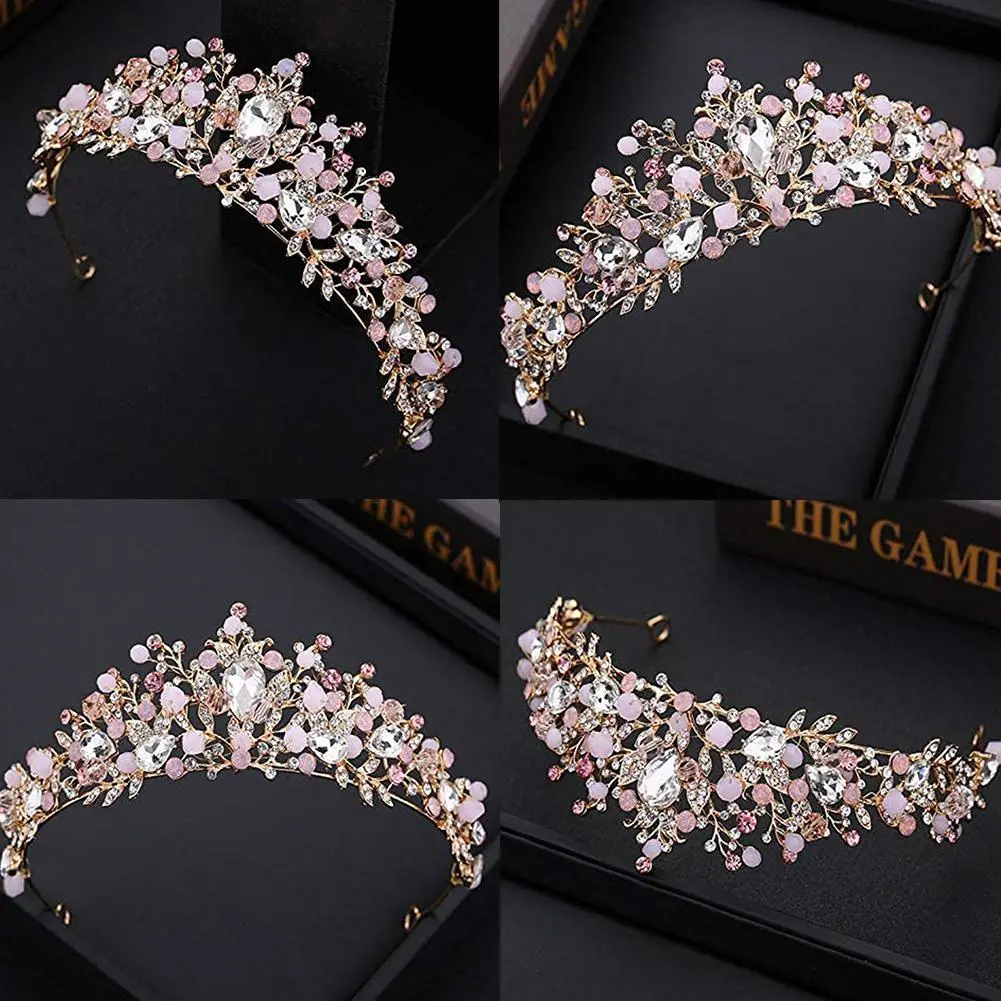 Children's Crown Hair Accessories Princess Costume Princess Crown Headband Birthday Wedding Hair Party Accessories Crystal