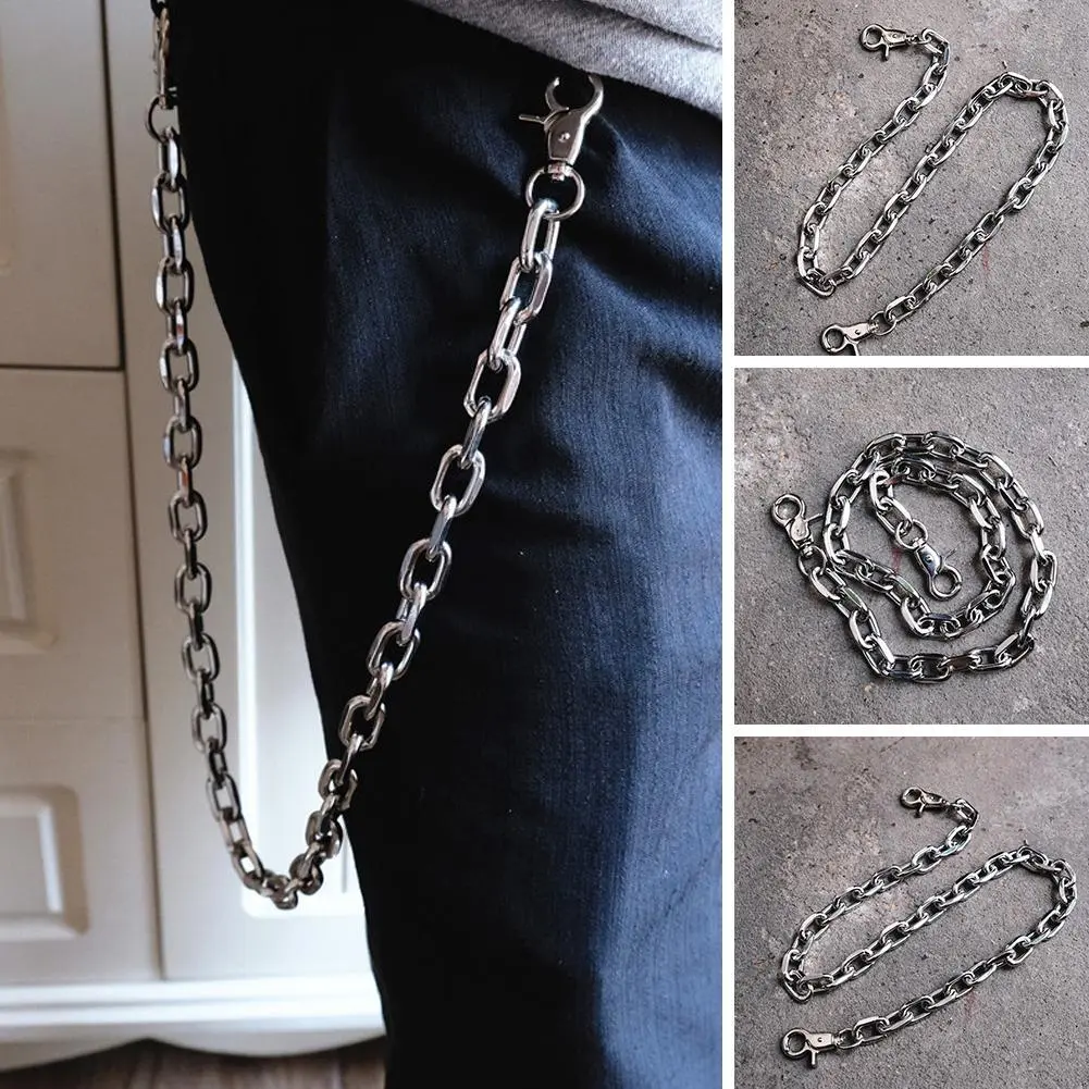 Layered Metal Punk Rock Chain Keychains For Men Women Waist Key Chain Wallet Jeans Hip-hop Pants Belt Chains Jewelry Accessories
