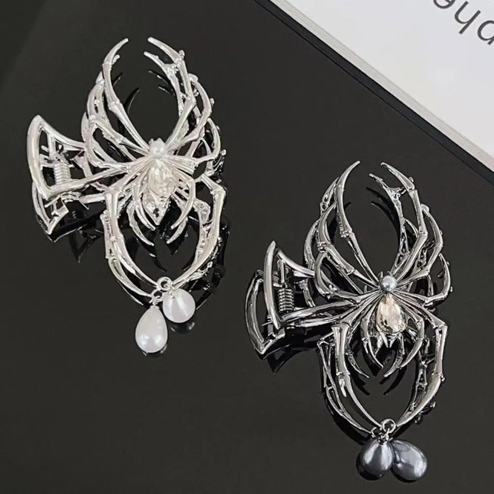 New Spider Web Metal Hair Crab Alloy Halloween Hair Claw Clips Hairgrip Hairpin Barrette Clamps Party Hair Accessories