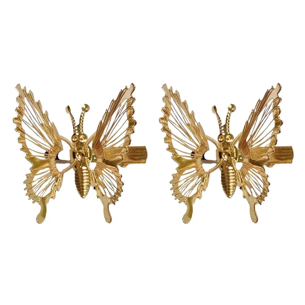 Moving Butterfly Tassel Hairpin Girl Retro Sweet Fairy Hairclips Side Clip Hair Tie Korean Fashion Hair Accessories