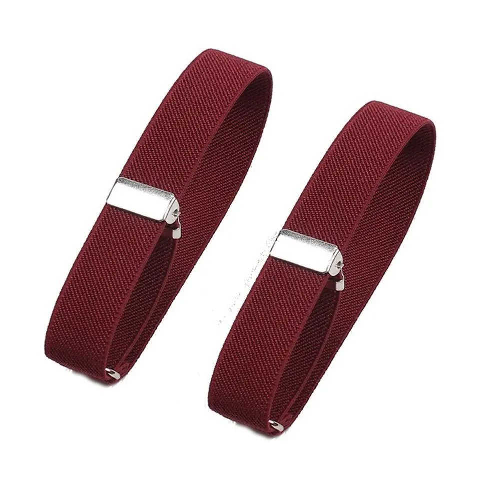 1 Pair Elastic Adjustable Armband Anti-Slip Shirt Sleeve Holders Arm Band Sleeve Bracelet Anti-Slip Shirt Sleeve Holders