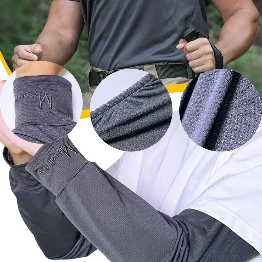 Sunscreen Arm Covers Men Cycling Arm Case Loose Enlarged Arm Sleeve Outdoor Sport Sun Protection Cuffs Breathable Arm Warme