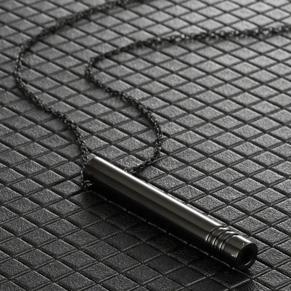 Steel Anxiety Breathing Necklace for Women Stress Relief Meditation Necklaces Yoga Ritual Female Jewelry Accessories