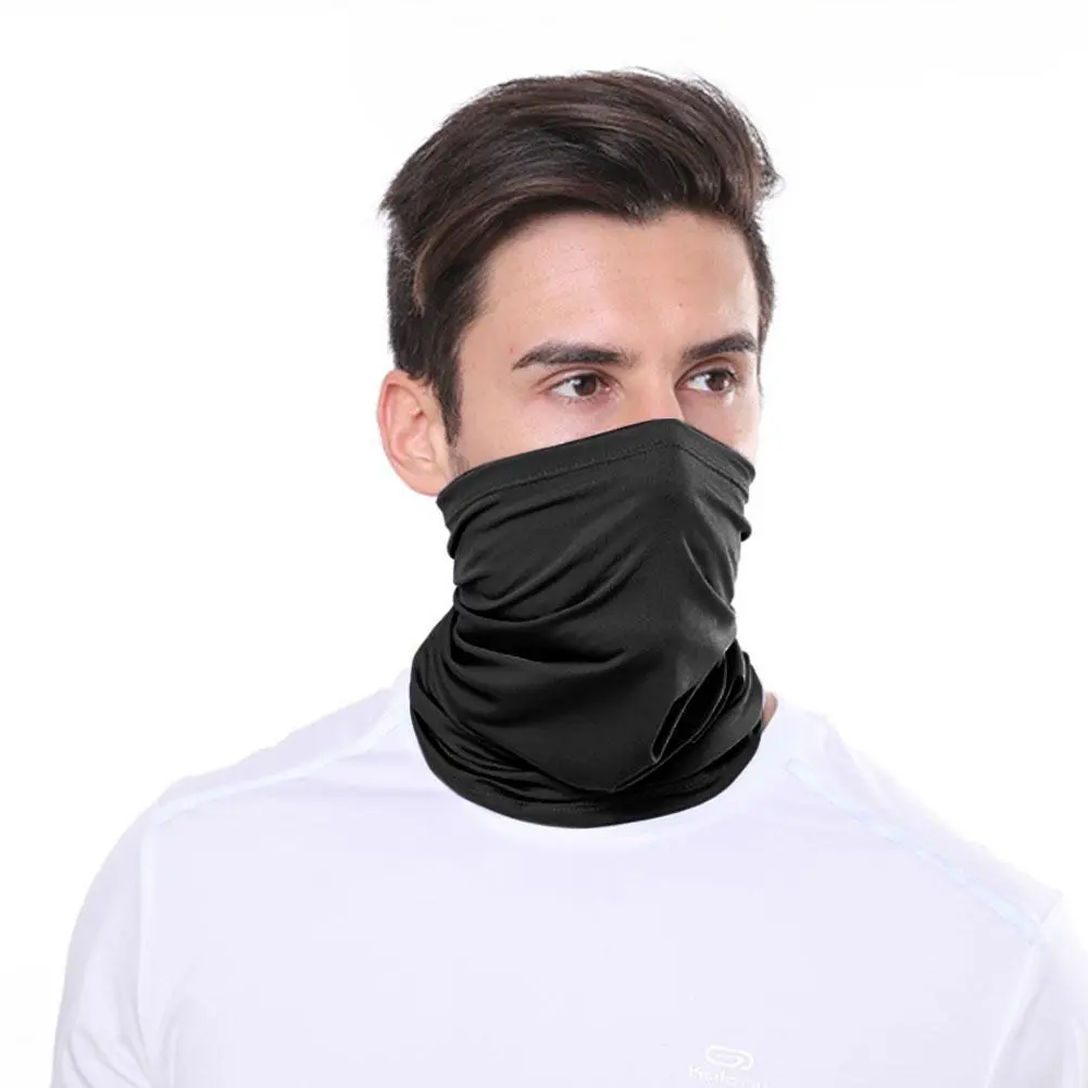 Dyeing Color Neck Gaiter Men Women Plain Bandana Multifunctional Headscarf Windproof Face Shields Seamless Tube Snood Warmer