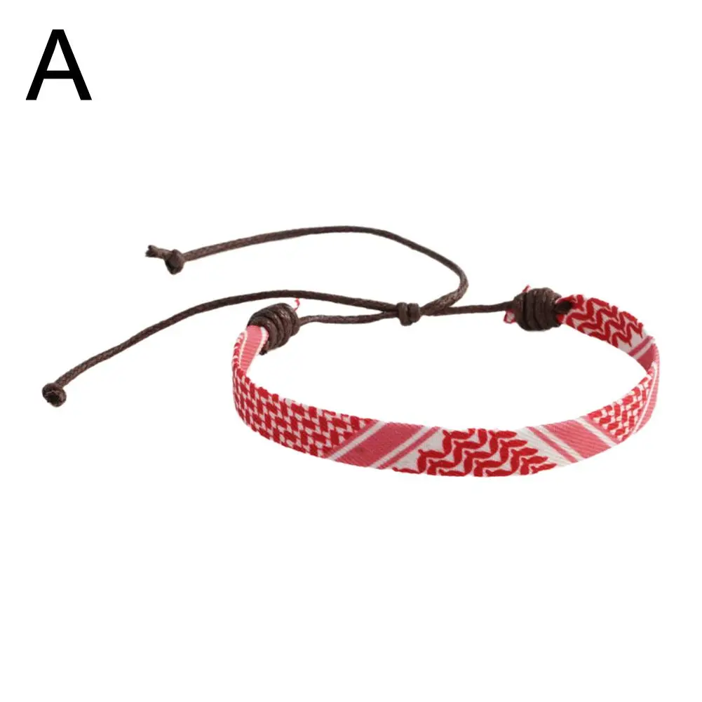 High-end Ethnic Style Woven Bracelet For Women Men Original Hand-Woven Cloth Dot Colored Ribbon Bracelet Accessories F4Z7