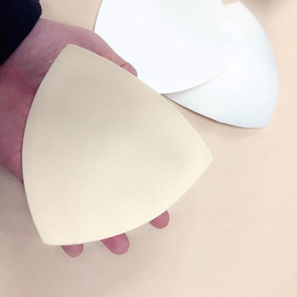 2Pcs Bikini Bra Pad Triangle Cups Chest Push Up Insert Foam Pads For Swimsuit Padding Accessories Removeable Enhancer Bra Pads