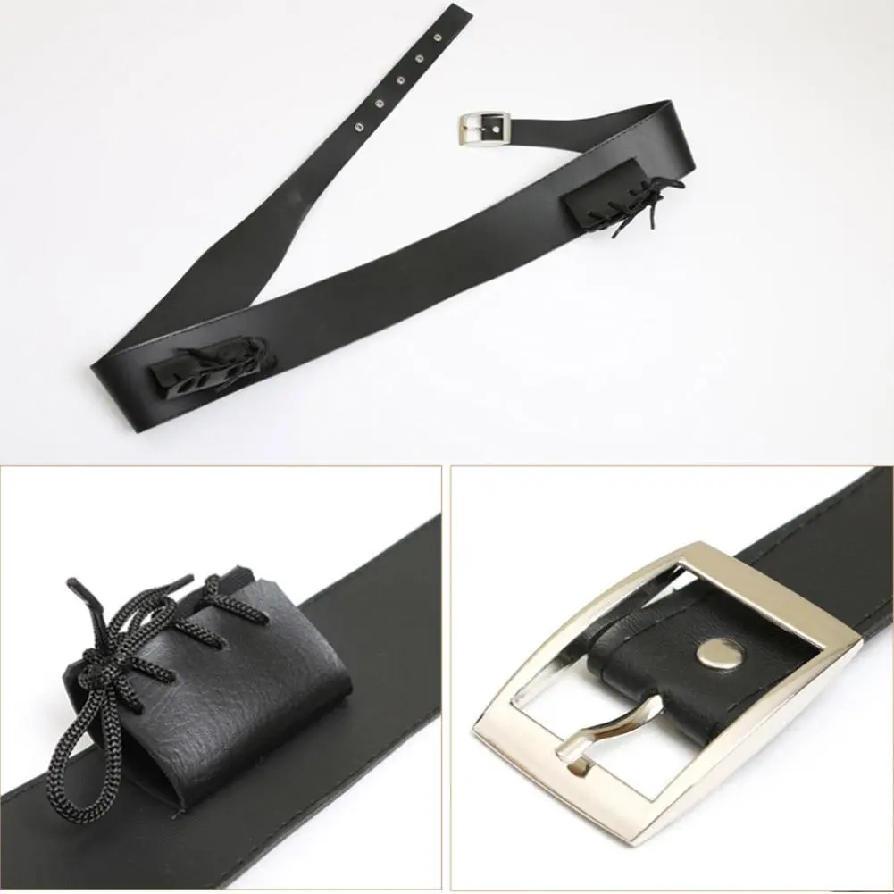 PU Leather Belt For Katana Belt Demon Slayer Belt Rapier Strap Belt Holster Sword Belt Waist Sheath Scabbard Holder 110CM