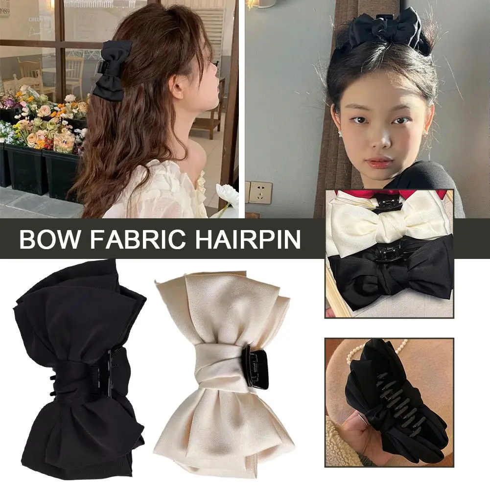 Large hair clips for women girl accessoires pin bows butterfly korean claw hairbows Yoga fascinator crab Headdress lolita n T6O7