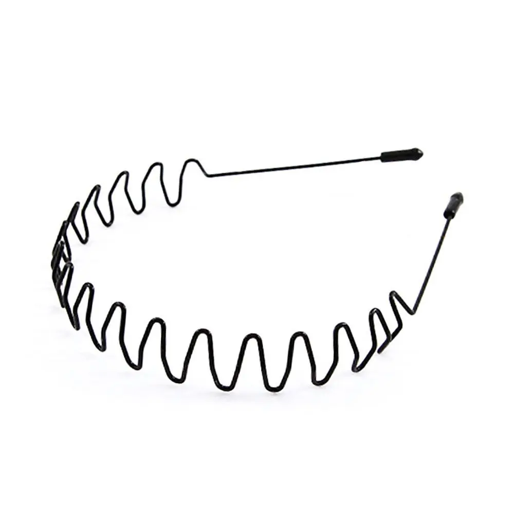 Metal Iron Headband Mens Women Unisex Black Hair U2G1 5mm Width Fashion Head Hoop Hair Sport Band Accessories Hairband P3J3