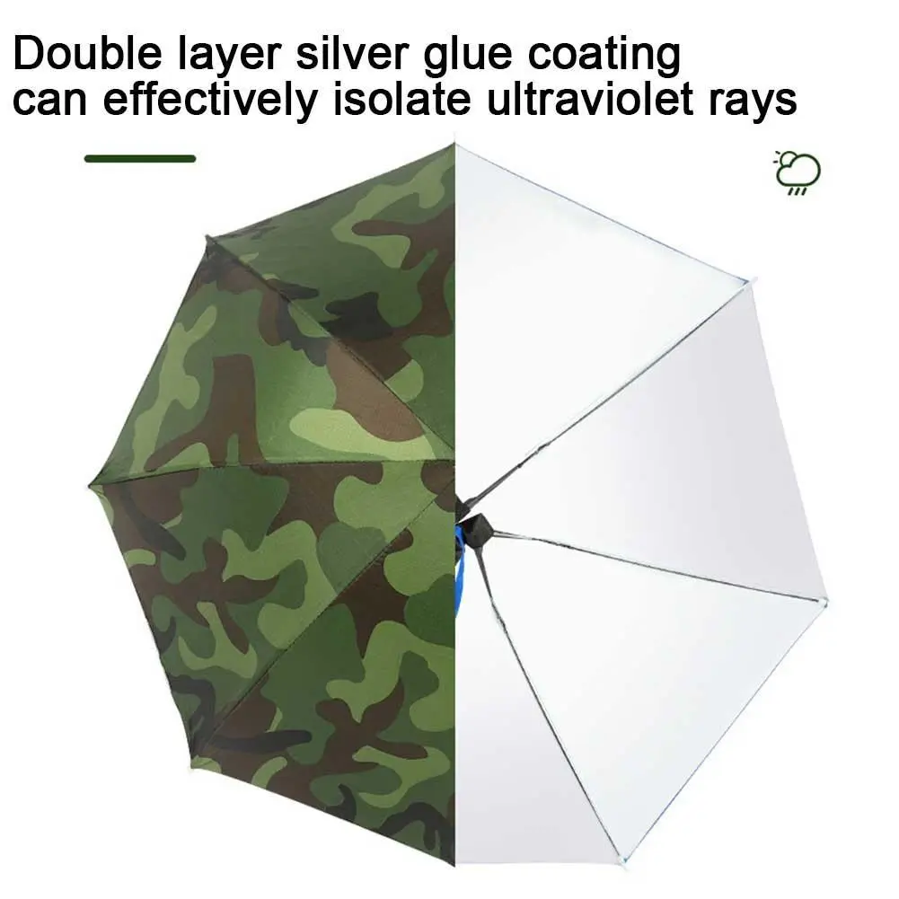 Foldable Outdoor Umbrella Hat Women Men Fishing Headwear Sun Cap Camping Fishing Headwear Cap Beach Head Hats