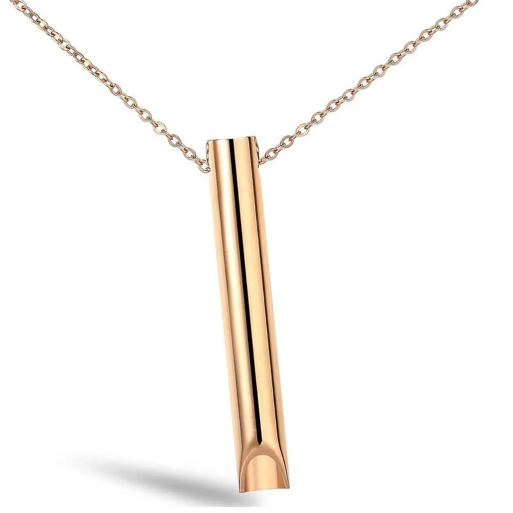 Breathlace Necklace Quit Smoking Calm Harmony Anti-Smoking Necklace, Breathing Necklace For Anxiety Stainless Steel Mindful