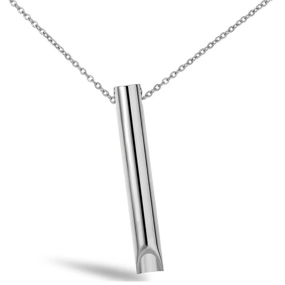 Breathlace Necklace Quit Smoking Calm Harmony Anti-Smoking Necklace, Breathing Necklace For Anxiety Stainless Steel Mindful
