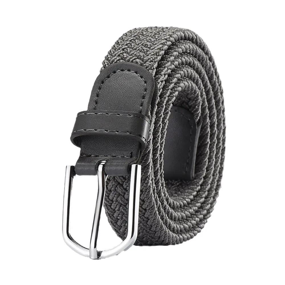 Men's Belt Fashion Casual Woven Elastic Belt Outdoor Sports Military Tactical Strap Climbing Work Belt Unisex With Jeans Pants