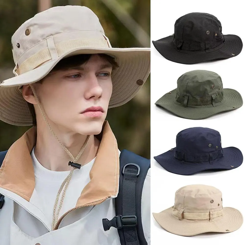 Sunshade Cowboy Bucket Hat Fishing Sun Cap Summer Ultralight Sunscreen for Outdoors Work Camping Hiking Climbing UV Protection