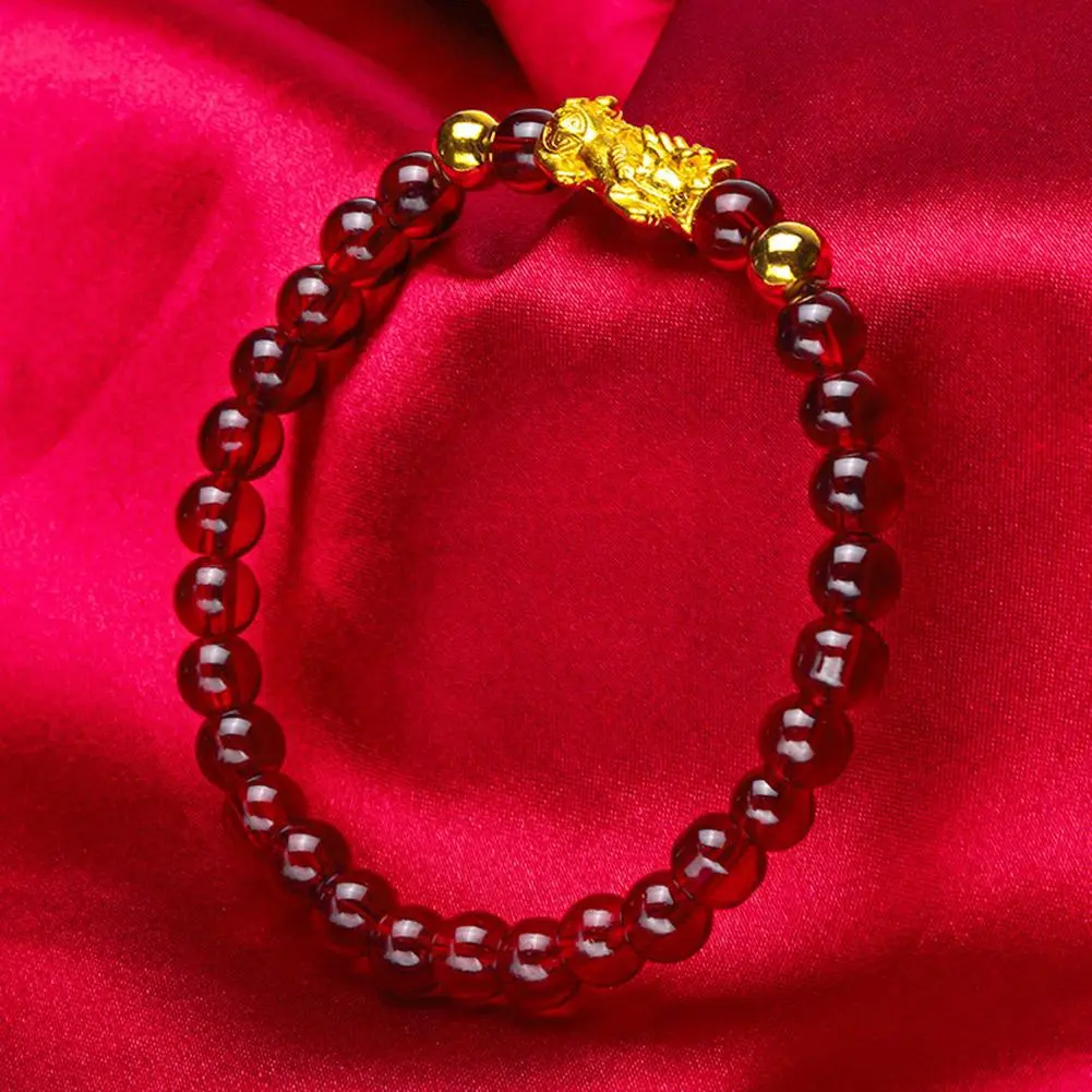 2024 Chinese Year of the Dragon Lucky Bracelet for Women Handmade Beaded Adjustable Bracelets Amulet Friendship Jewelry