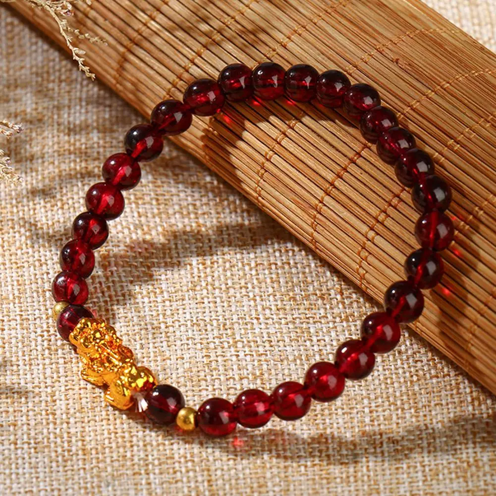 2024 Chinese Year of the Dragon Lucky Bracelet for Women Handmade Beaded Adjustable Bracelets Amulet Friendship Jewelry