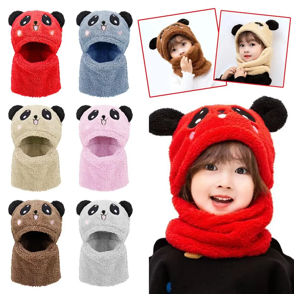 Cute Fashion Autumn Winter Children's Hats Cartoon Windproof Girls Layer Ear Double Hats Boys Covering Wool Warm Protection X6W7