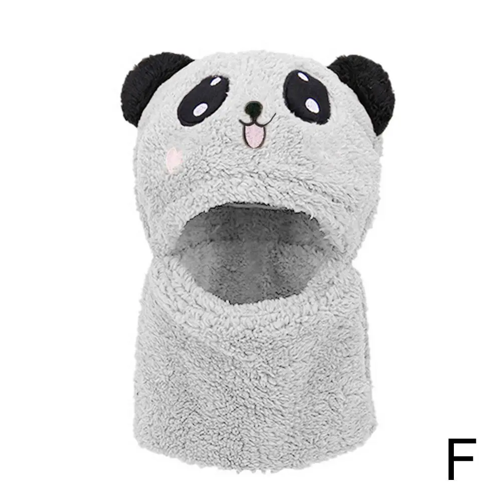 Cute Fashion Autumn Winter Children's Hats Cartoon Windproof Girls Layer Ear Double Hats Boys Covering Wool Warm Protection X6W7