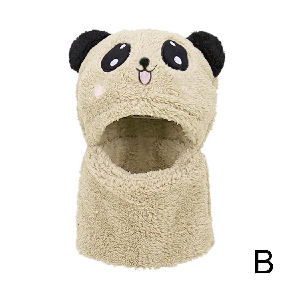 Cute Fashion Autumn Winter Children's Hats Cartoon Windproof Girls Layer Ear Double Hats Boys Covering Wool Warm Protection X6W7