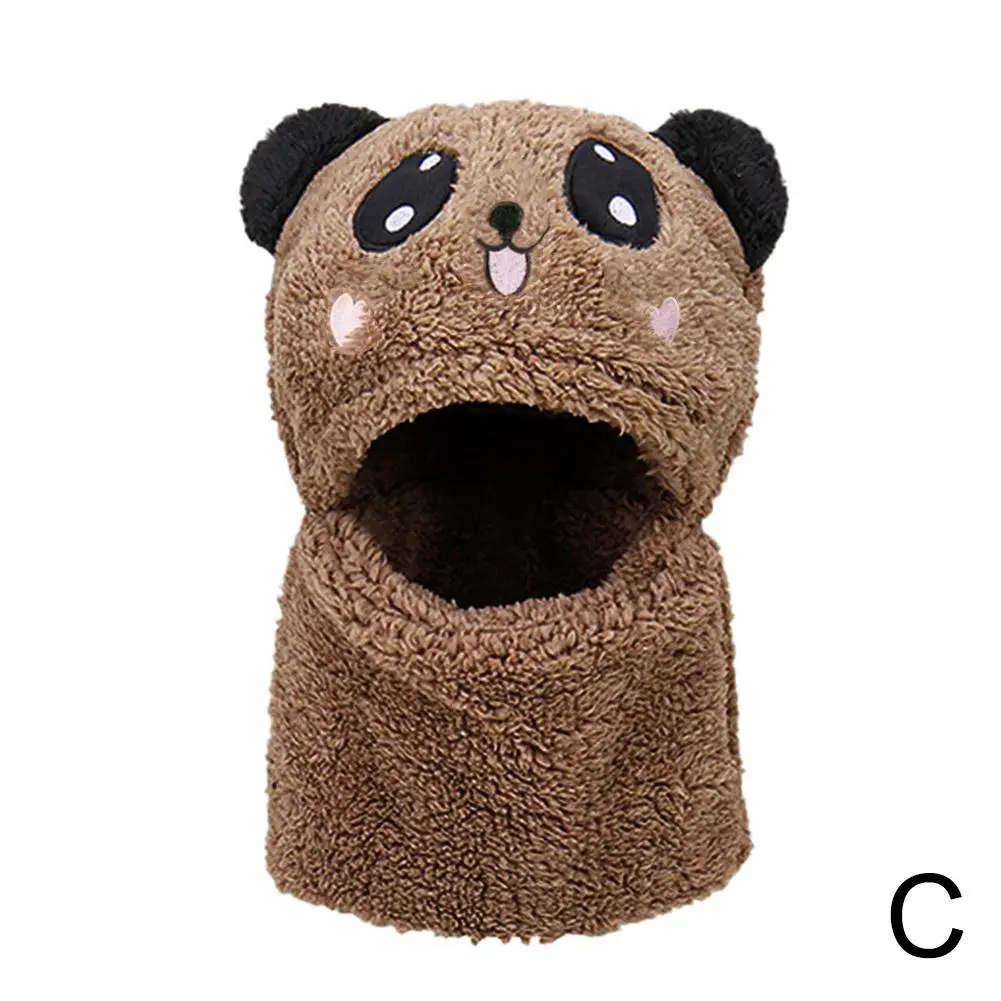 Cute Fashion Autumn Winter Children's Hats Cartoon Windproof Girls Layer Ear Double Hats Boys Covering Wool Warm Protection X6W7
