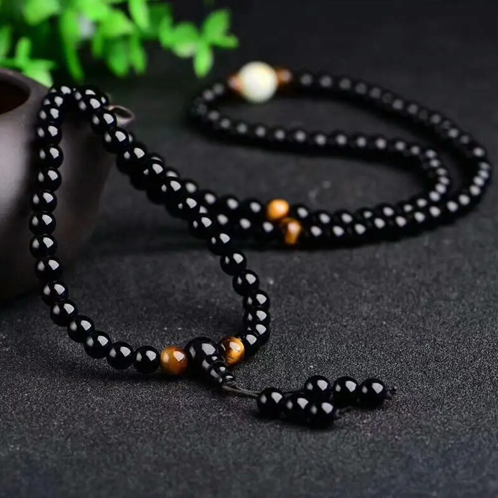 1PC Natural Stone Black Obsidian Magnetic Therapy Bracelet Weight Unisex Bracelet Slimmy Loss Health Care