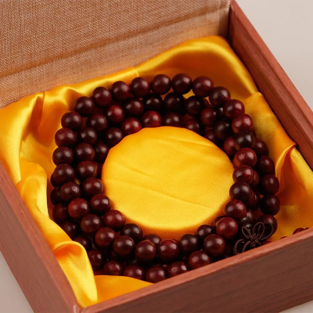 108 Beads 6mm Natural Sandalwood Buddhist Buddha Meditation Wood Prayer Bead Mala Bracelet Bangles Women Men Jewelry Bijoux