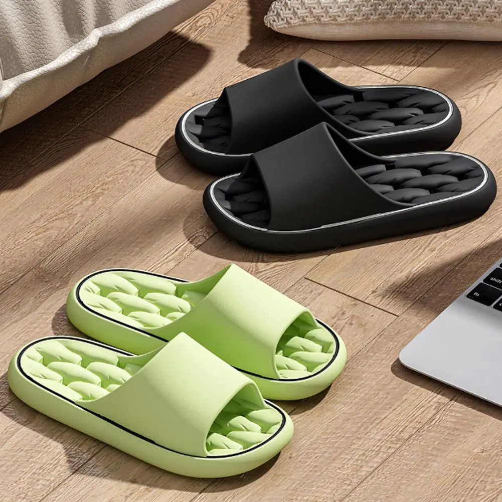 Super Light Soft Slippers Simple Fashion Slides EVA Elastic Shoes Colorful Sneakers In Door Bathroom Flip Flops