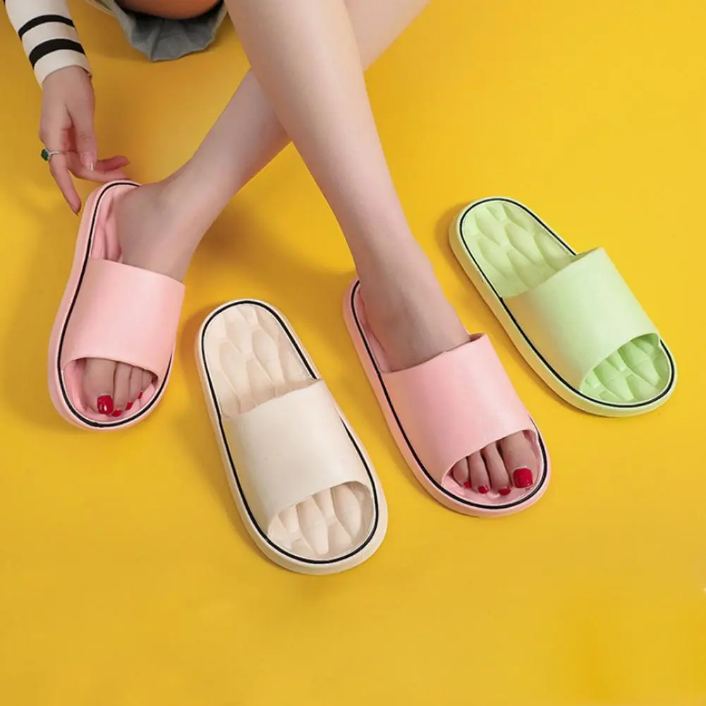 Super Light Soft Slippers Simple Fashion Slides EVA Elastic Shoes Colorful Sneakers In Door Bathroom Flip Flops