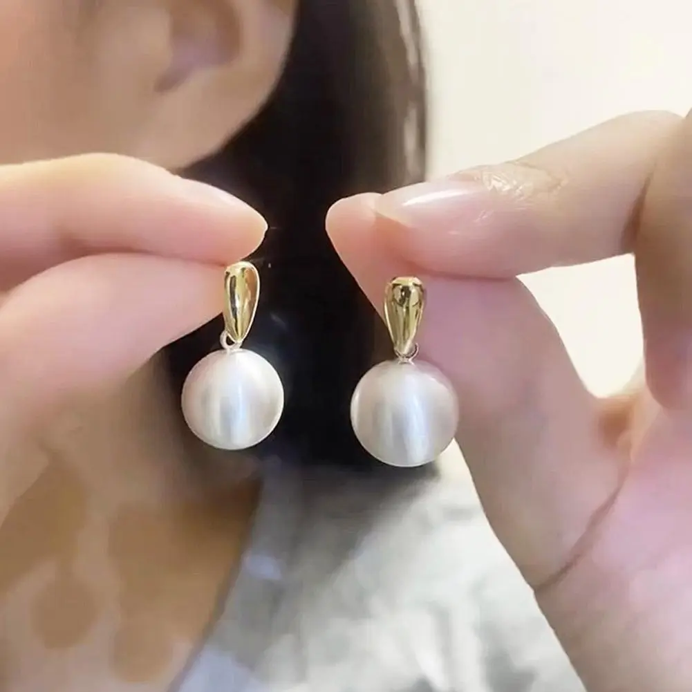 New Fashion Trend Unique Design Elegant Exquisite Light Luxury Pearl Earring Women Jewelry Party Premium Gift Wholesale