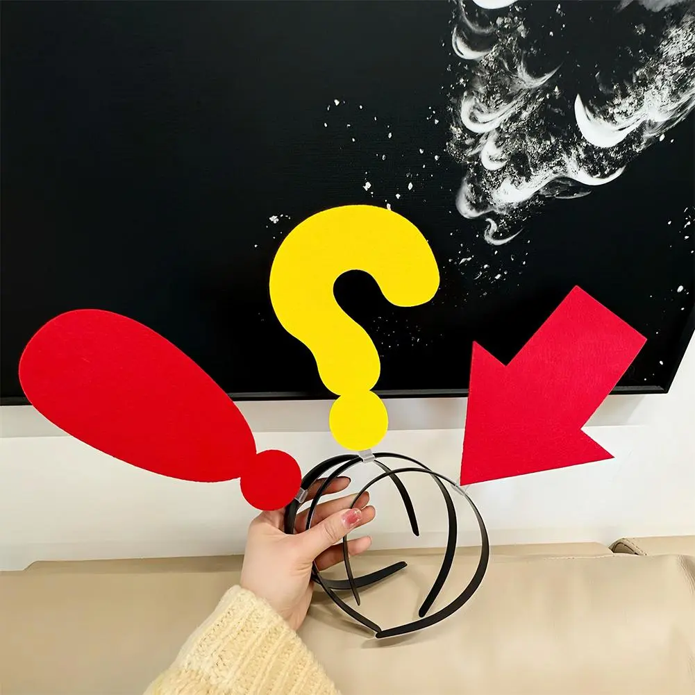 2Pcs Creative Arrow Headband Anti-loss Indication Signs Symbolic Hairband Party Hair Hoop For Women Men Kids Props HairBand L2L8