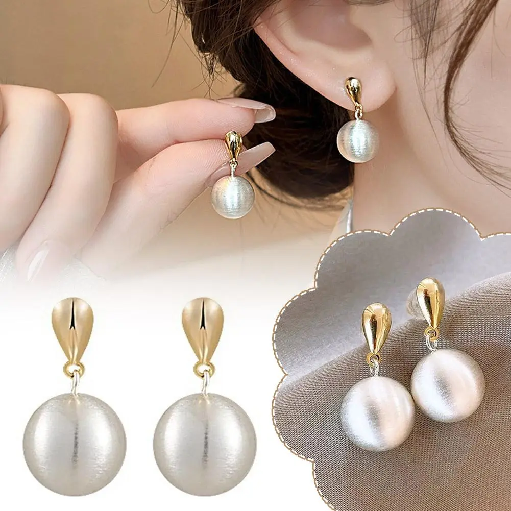 New Fashion Trend Unique Design Elegant Exquisite Light Luxury Pearl Earring Women Jewelry Party Premium Gift Wholesale