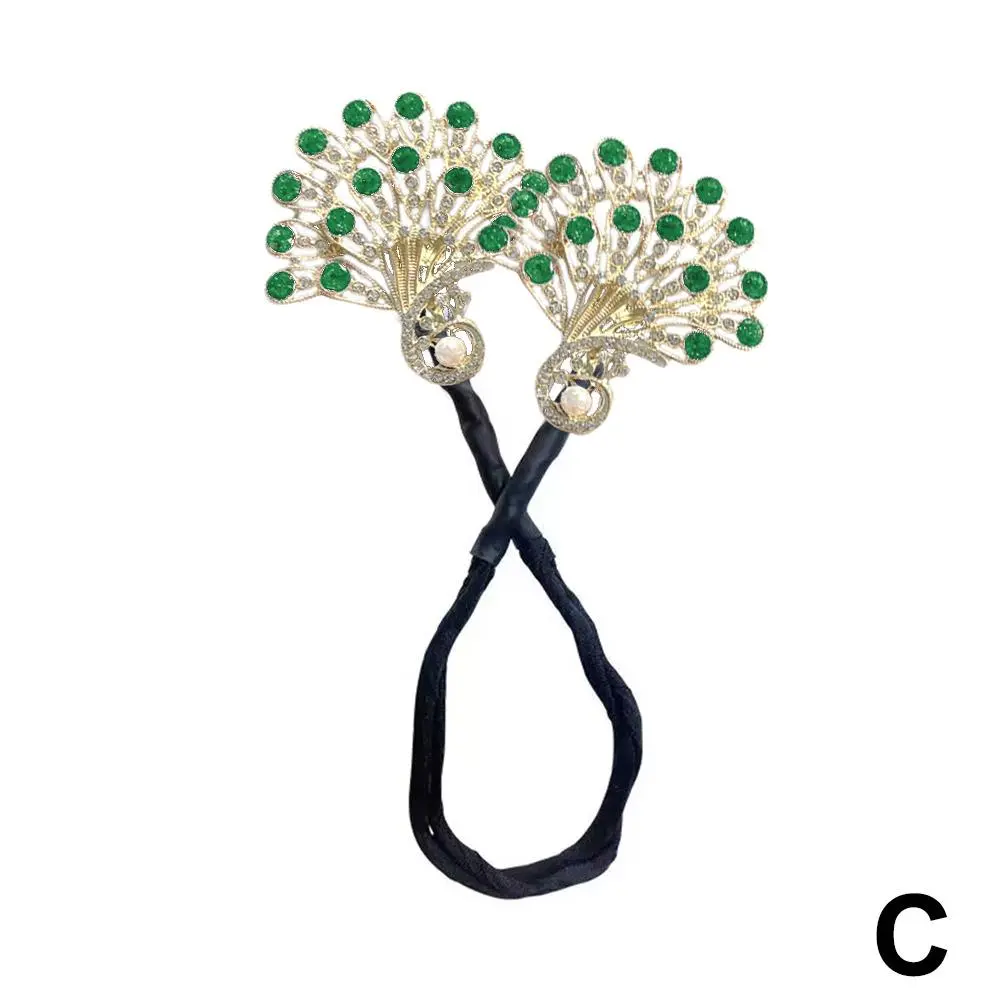 2025 Elegant Korean Style Peacock Shape Hair Bun Maker Lady Girls Twist Hair Hairpin Women Clips Headwear Accessories Popul F4K7