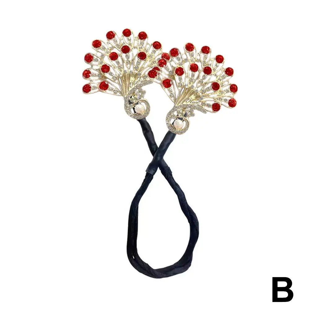 2025 Elegant Korean Style Peacock Shape Hair Bun Maker Lady Girls Twist Hair Hairpin Women Clips Headwear Accessories Popul F4K7