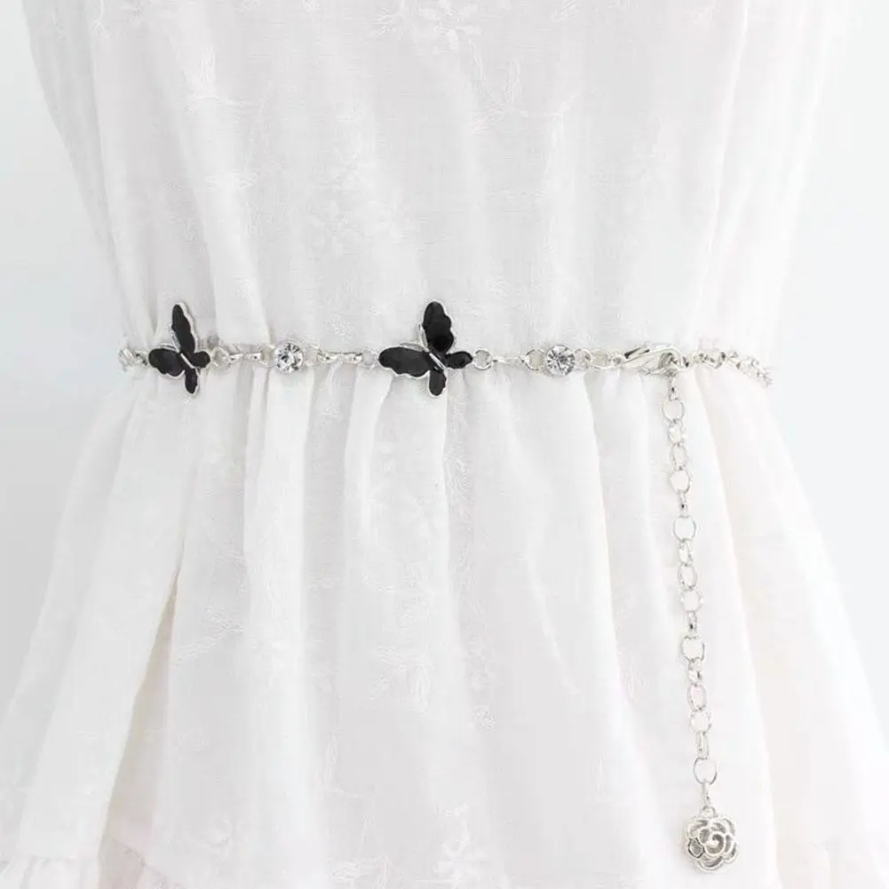 Bohemian Style Metal Patchwork Waist Chain For Women,Adjustable Textured Belt Elegant Dress Jewelry Accessory Party Fashion X9R3