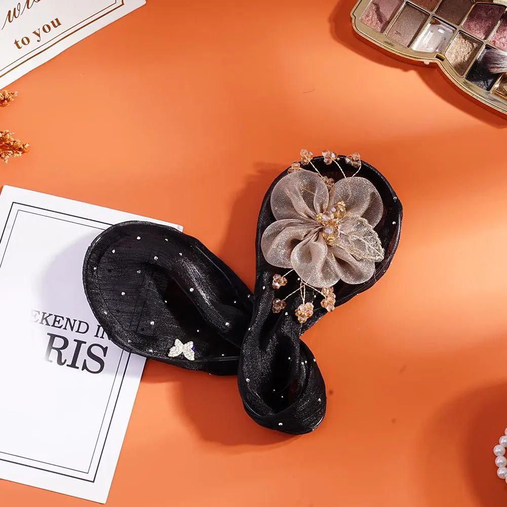 Lazy Hair Curler Deft Bun Clip Hair Bun Maker Twister Twist Roller Rabbit Women Hair Bow Hair Accessories Ear Bun Flower Bu K3C9