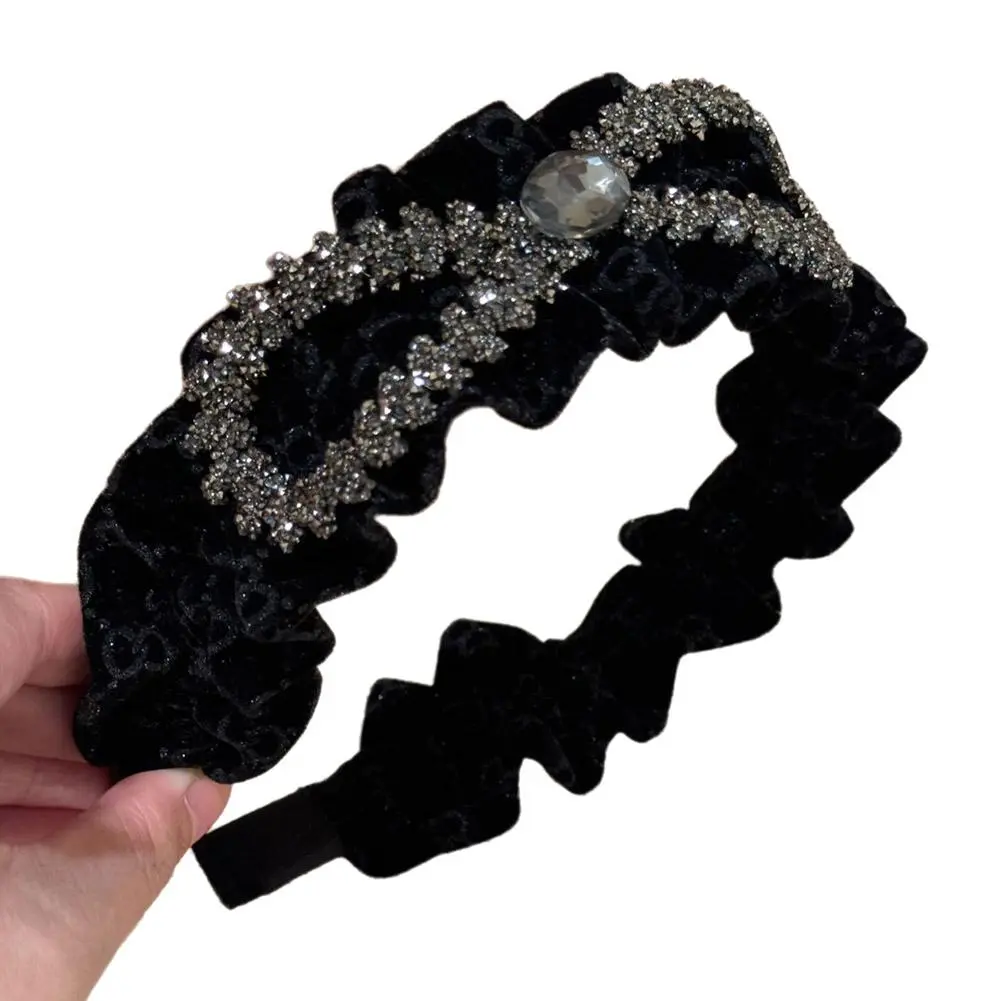 Fashion Headdress Girls Hair Accessories Sweet Black Bow Knot Hairband Temperament Elegant Headband For Women Korean Style G6S6
