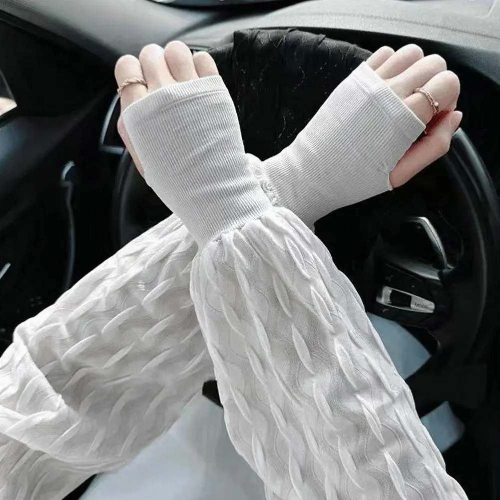 Summer New Loose Ice Silk Sun Protection Sleeve Outdoor Cycling Driving Arm Protector for Men And Women Comfortable Cooling
