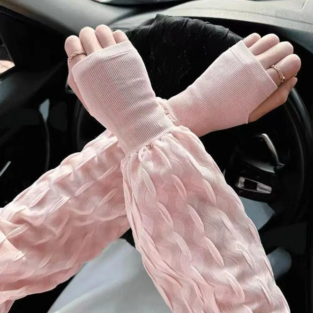 Summer New Loose Ice Silk Sun Protection Sleeve Outdoor Cycling Driving Arm Protector for Men And Women Comfortable Cooling