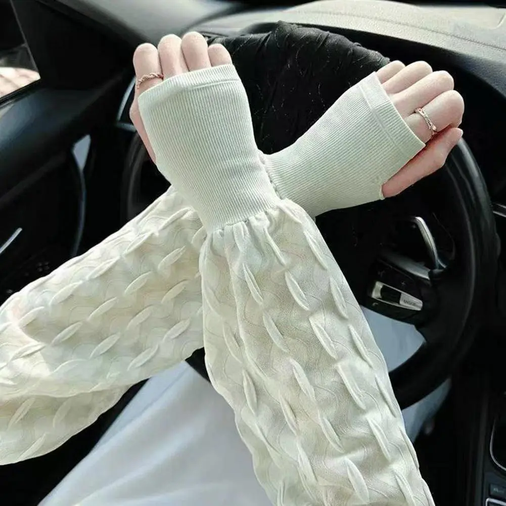 Summer New Loose Ice Silk Sun Protection Sleeve Outdoor Cycling Driving Arm Protector for Men And Women Comfortable Cooling