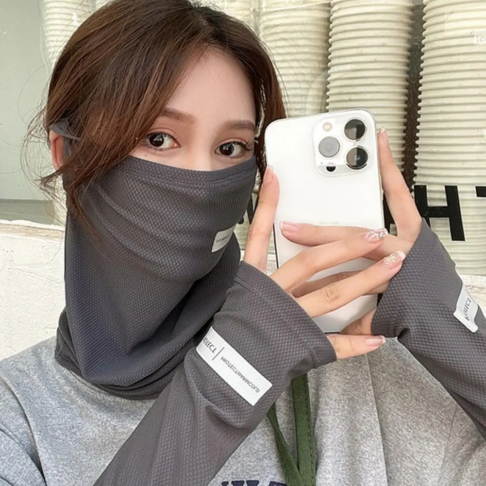 UV Solar Arm Sleeves Men Women Cycling Mask Anti-Sunburn Cool Muff Long Sleeve Ice Silk Driving Arm Cover Uv Protection Summer