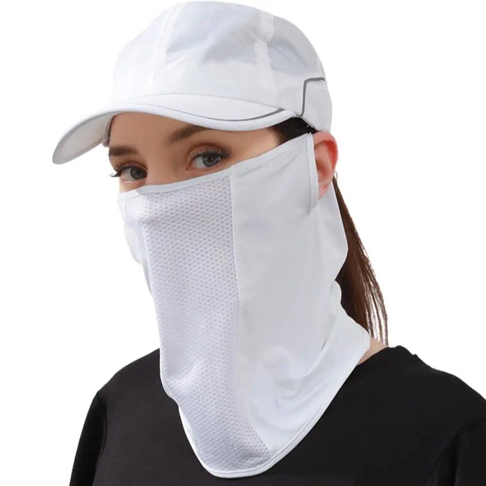Summer Ice Silk Bicycle Scarf Sun Protection Full Face Mask Anti-UV Breathable Fishing Motorcycle Bike Cycling Masks