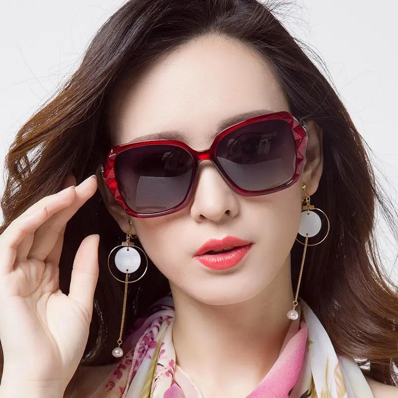 Fashion Oversized Sunglasses Women Big Frame Vintage Goggles UV400 Classic Eyewear Frame Square Glasses Square Large Sungla O5F8